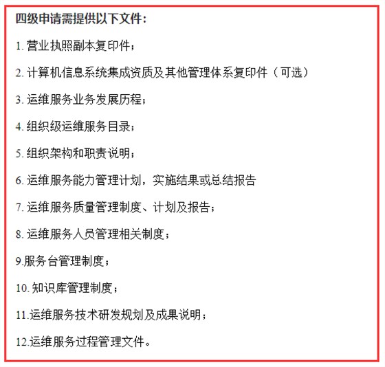 深圳企業(yè)做ITSS認(rèn)證需提供這12項(xiàng)資料，否則不予通過(guò)！